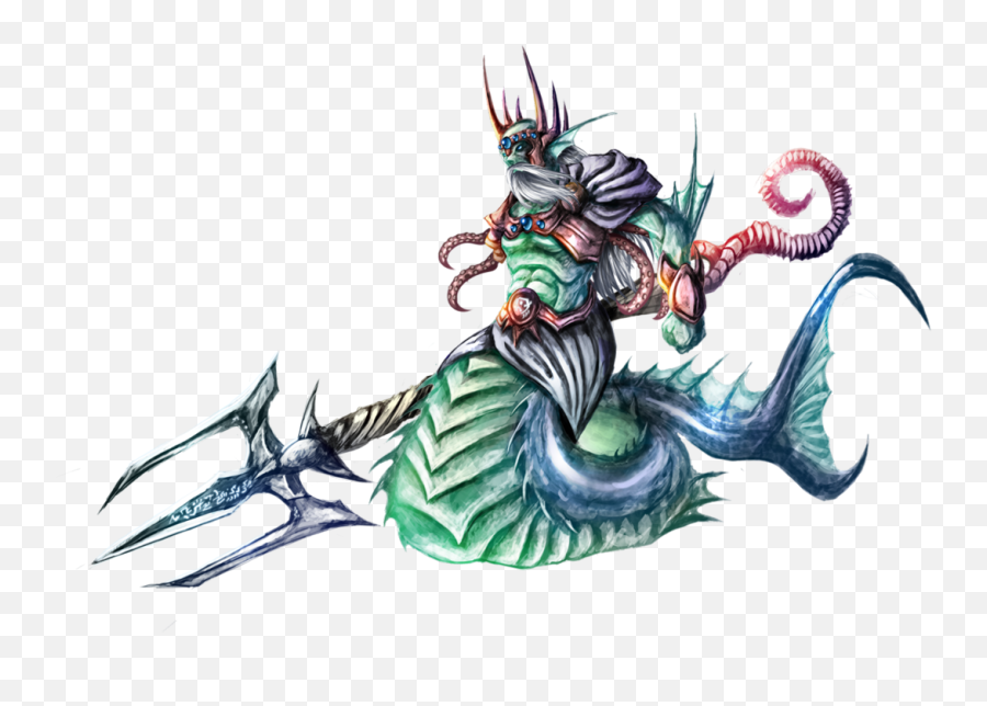 God Vector Neptune Illustration - Neptune Mythological Creatures Png,Sea Png