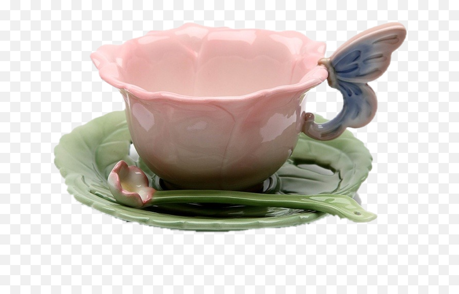 pink tea cup on transparent background 9857470 PNG