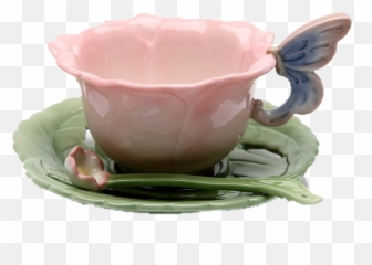 Teacup Png - Image Cute Pink Tea Cup 4292633 Vippng Aesthetic Tea Cup Transparent Background,Teacup Png
