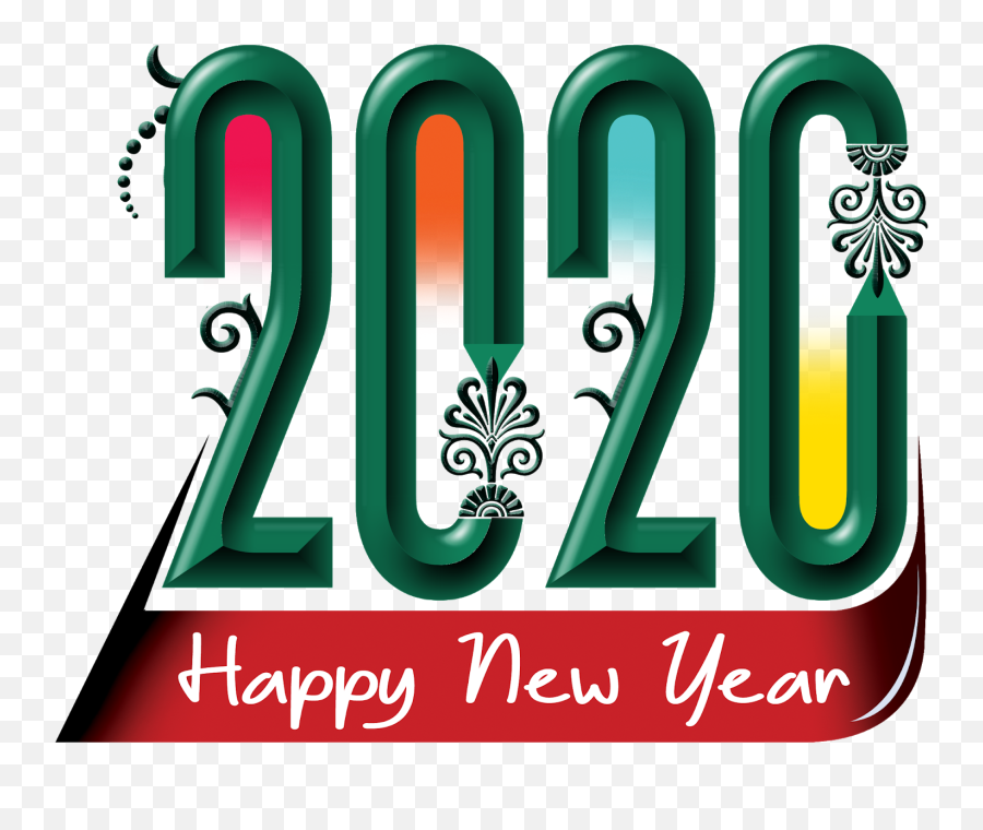 Happy New Year 2020 Png Transparent - Dot,New Years Transparent