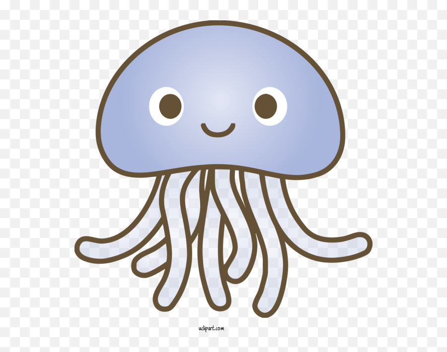 Animals Octopus Jellyfish Cnidaria For - Jellyfish Cartoon Jellyfish Png,Octopus Transparent