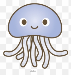 Animals Octopus Jellyfish Cnidaria For - Jellyfish Cartoon Jellyfish Png,Octopus Transparent