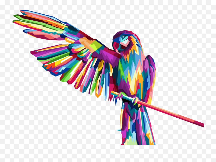 Macawparrotvertebrate Png Clipart - Royalty Free Svg Png Drawing Parrot Wings Spread,Macaw Png