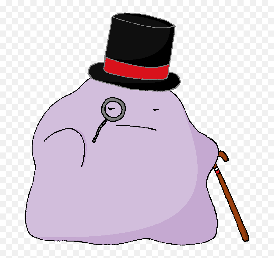 Ditto Imposter Clipart - Pokemon Ditto With Sunglasses Png,Ditto Png