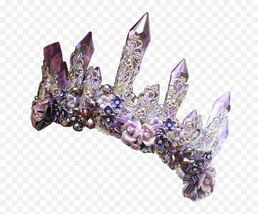 Crown Amythest Gemstones Pngs Png Lovelypngs Usewithcr - Purple Crystal Crown,Gemstones Png