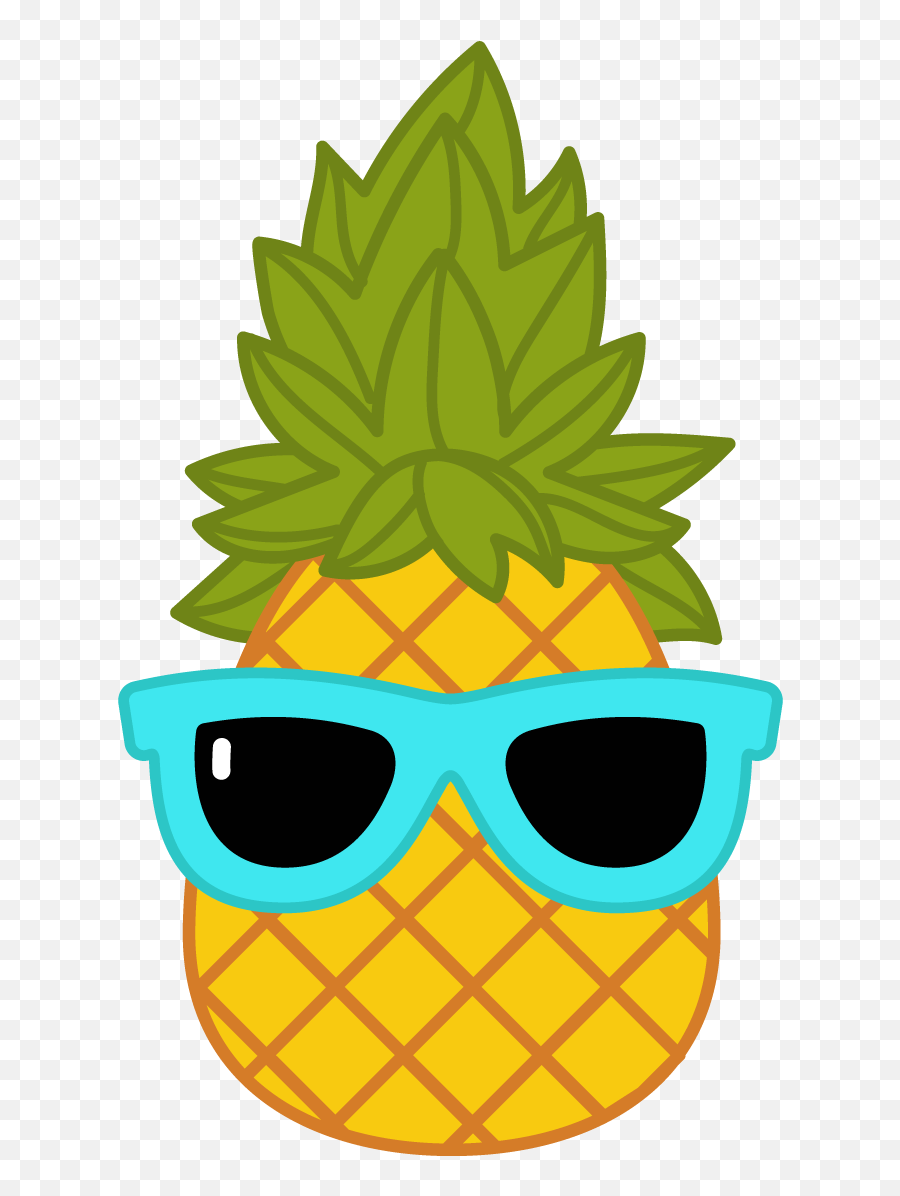 Sunglasses - Pineapple With Sunglasses Clipart Transparent Cartoon Pineapple Transparent Background Png,Cute Transparent Background