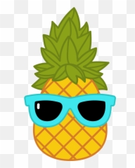 Sunglasses - Pineapple With Clipart Transparent Cartoon Background png
