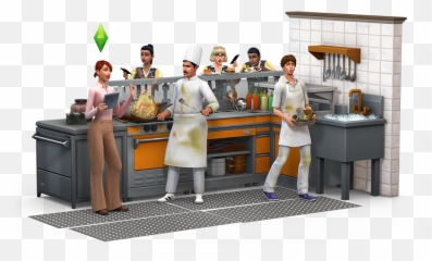 The Sims 4 Renders - Online Life sim Dine Out Kitchen png