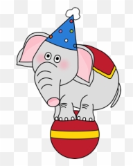 Elephant - Circus Theme Clip Art,Circus Elephant Png