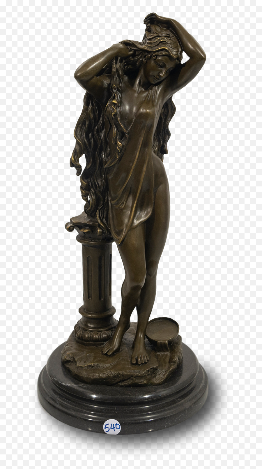 Lot - After Cesaro 20th C Bronze Nymph Girl Signed 44cm Png,Cesaro Png