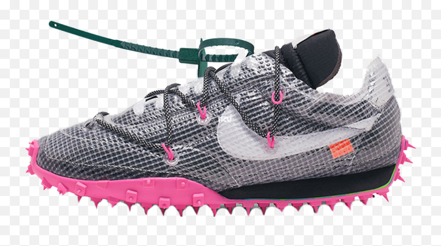 X Nike Waffle Racer Black Pink - Nike Waffle Racer X Off White Png,W900 Icon For Sale