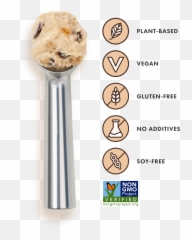 Oatmeal Cookie Dinoci Dairy Free - Ice Cream Scoop png