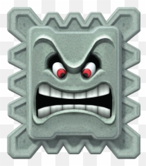 Thwomp - Super Mario Wiki The Mario Encyclopedia Thwomp Mario Png,Breath Of Fire Ryu Icon