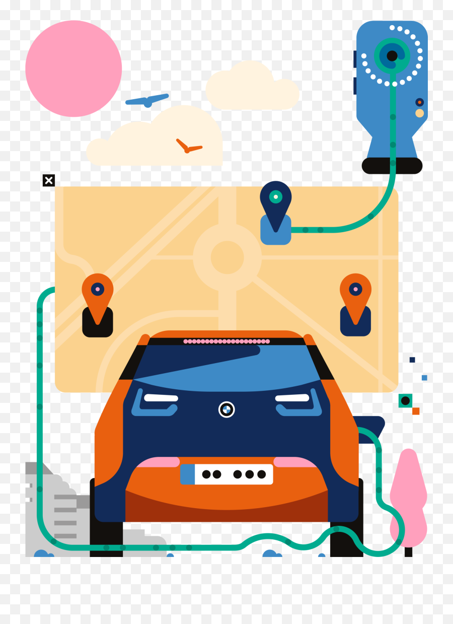 C As In Car Sharing U2013shared Mobility Explained Bmwcom - Electric Car Png,Car Icon Meanings