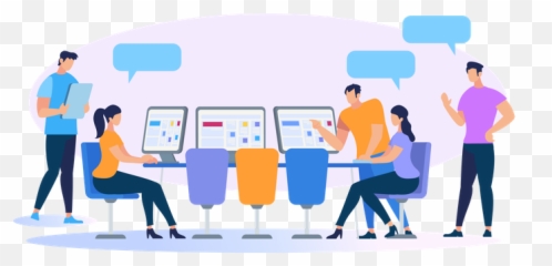 Premium Business Illustration Pack From People Illustrations - Digital Sharing And Exchange Of Information png