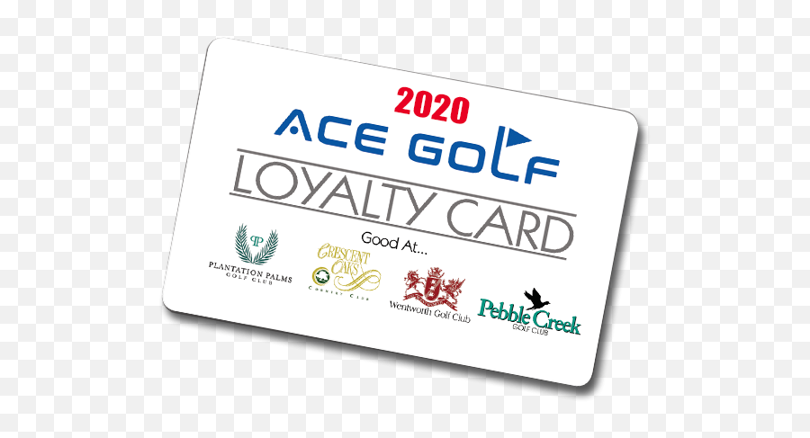 Ace Golf Annual Loyalty Card - Pebble Creek Golf Club Png,Ace Card Png