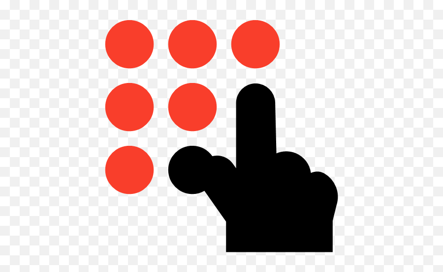 Keypad Phone Touch Icon - Security Double Color Red And Png,Touch Icon