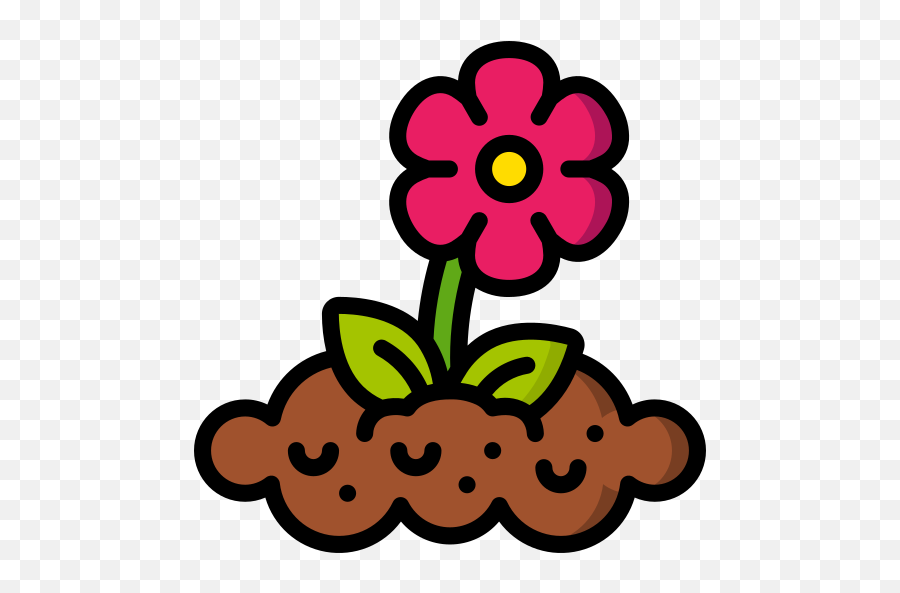Flower - Free Nature Icons Drawing Png,Small Flower Icon