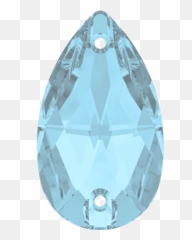 Swarovski 3230 Drop Sew - On Aquamarine 28x17mm Swarovski 12x7 Mm Aquamarine Png,Aquamarine Png