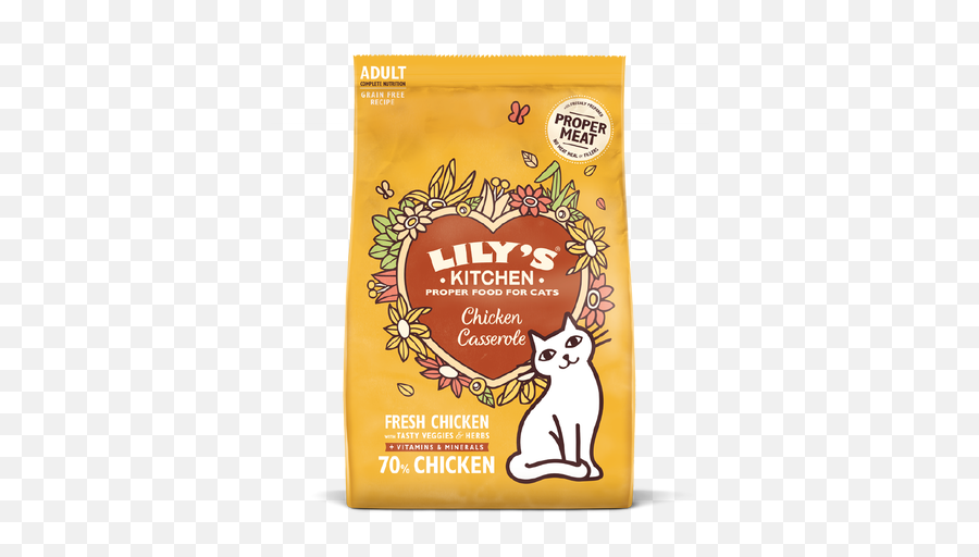 Lilyu0027s Kitchen Dry Food For Cats - Chicken Casserole Dry Food 2kg Lilys Kitchen Cat Food Dry Png,Pawbo Duck Icon