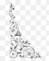 Corner Clipart Black And White Png - Art Design