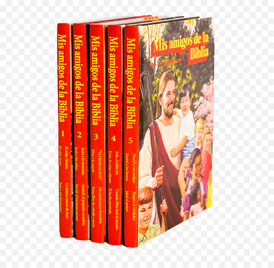 Mis Amigos De La Biblia - 5 Vols Book Cover Png,Biblia Png