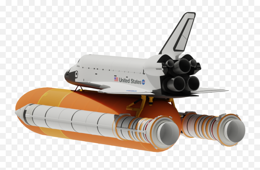 Space Shuttle Boosters And Fuel Tank By Zlatko Margeta - Cannon Png,Space Shuttle Png