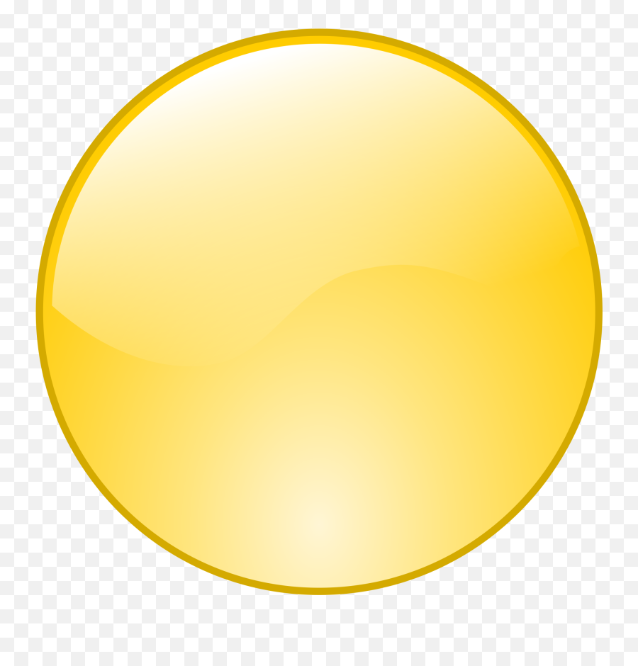 Yellow Circle Png 5 Image - Yellow Button Icon Png,Yellow Circle Png