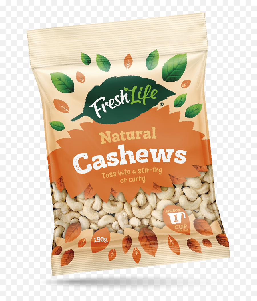 Natural Cashews Fresh Life - Nuts Transparent Pack Png,Cashew Png