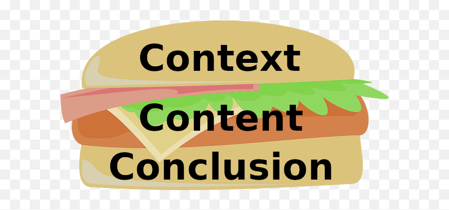 Burger The Art Of Paragraph Writing - Art And Paragraph Writing Png,Conclusion Png