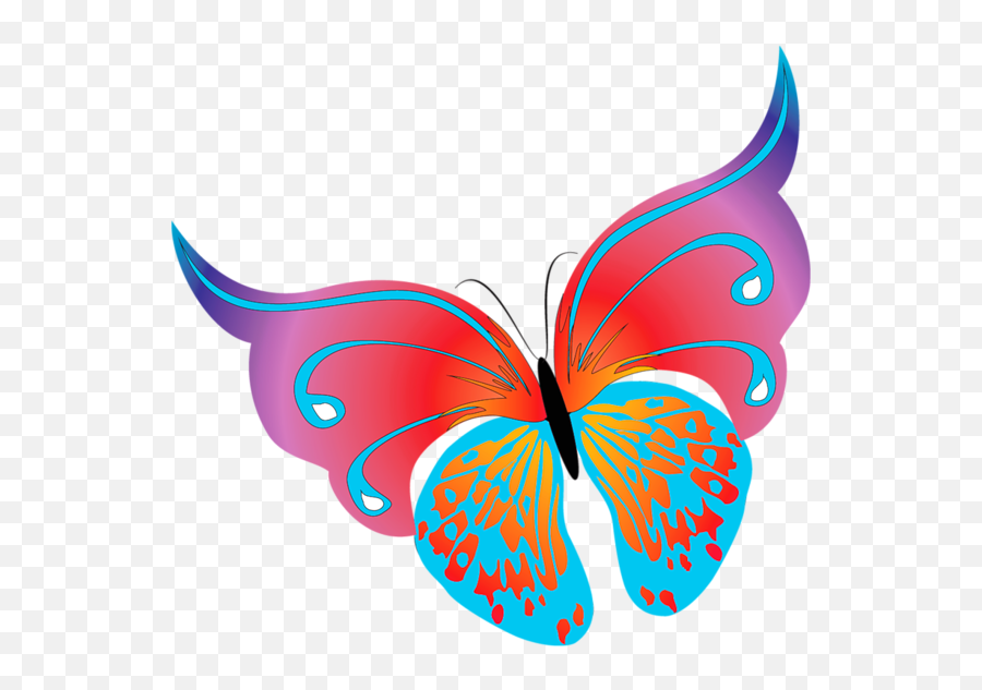 Painted Transparent Butterfly Png - Butterfly Clipart Png,Butterfly Png Clipart