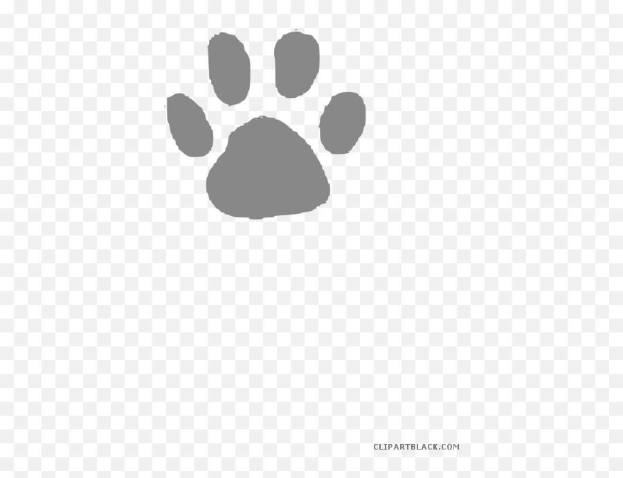 Paw Print Animal Free Black White Clipart Images - Red Paw Print Clip Art Png,Wolf Paw Png