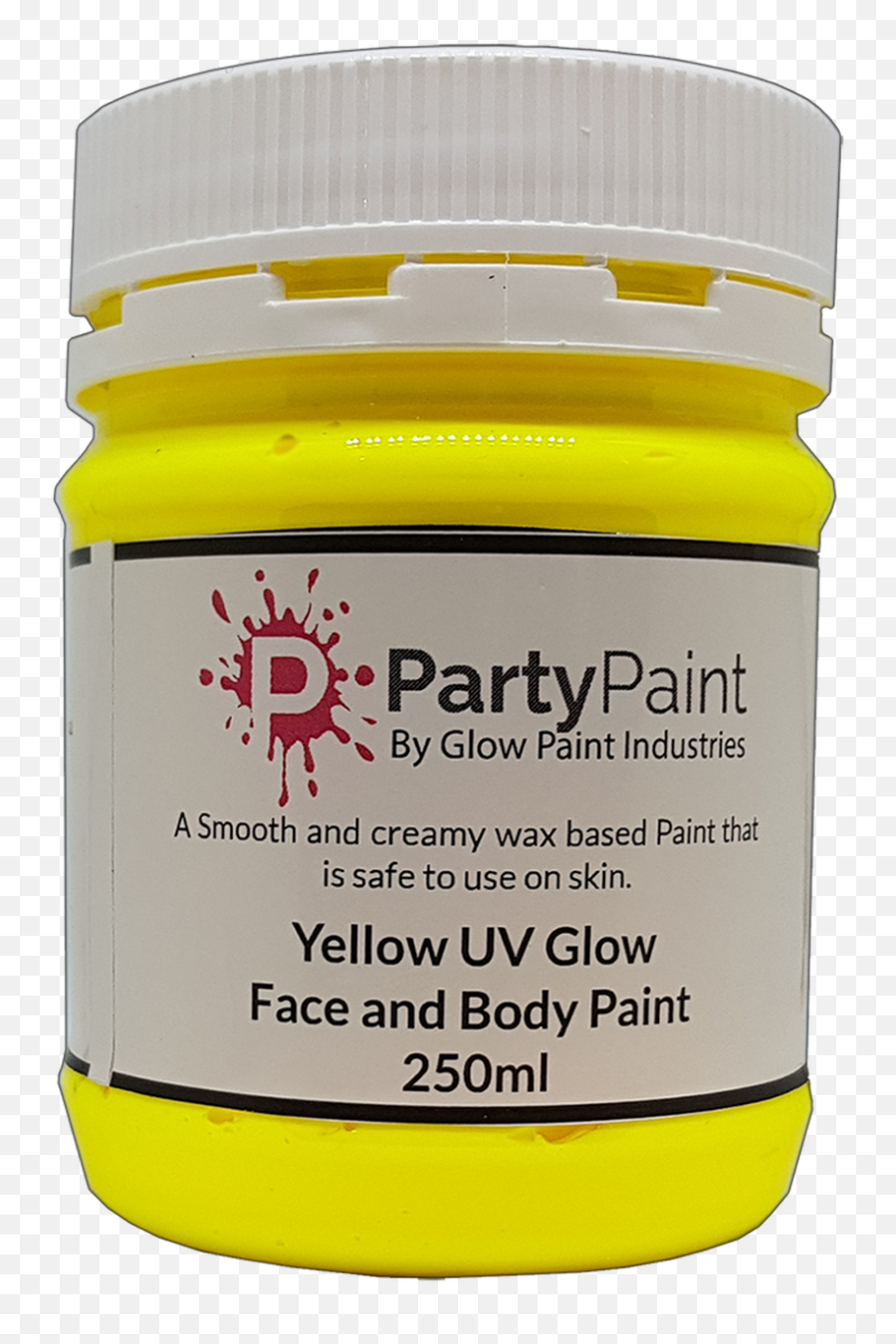 Super Sun Yellow Uv Glow Face And Body Paint - Paste Png,Yellow Glow Png