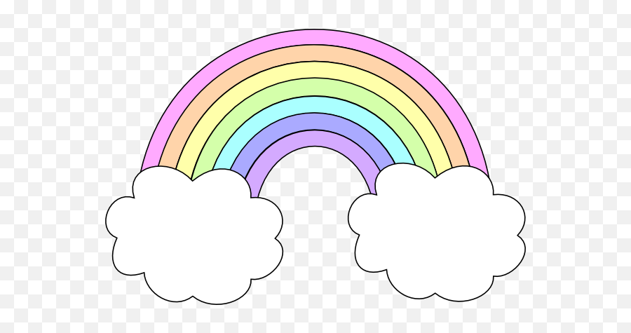 Pastel Rainbow Cartoon Png Image - Unicorn Pastel Rainbow Clipart,Pastel Ra...