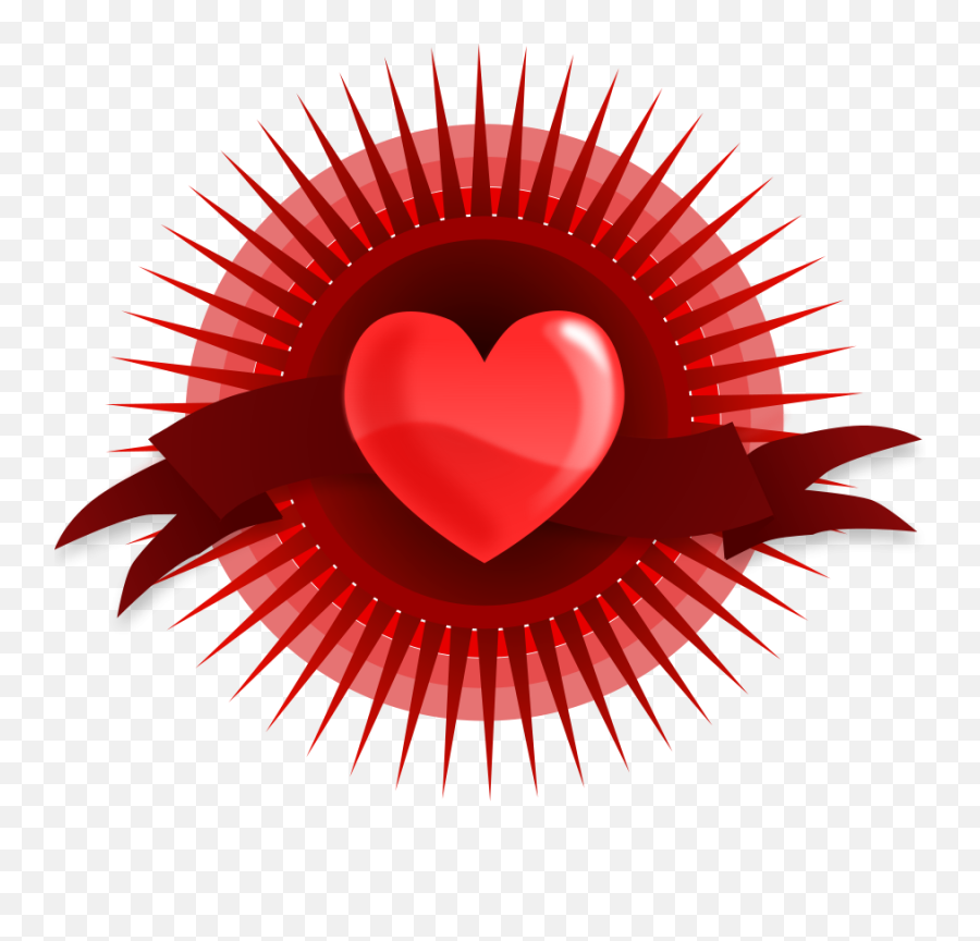 Free Red Heart Pictures Download Clip Art - Corazon Espinado Dibujo Png,Heart With Eyes Logo
