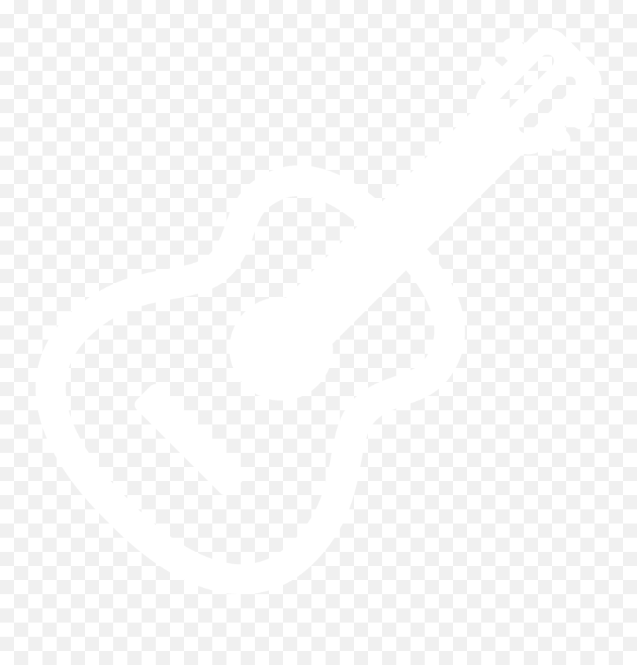 White Guitar Icon - Music White Icon Png,Guitar Icon Png