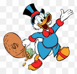 Ducktales Scrooge Mcduck Holding Money - Scrooge Mcduck Png,Scrooge Mcduck Png