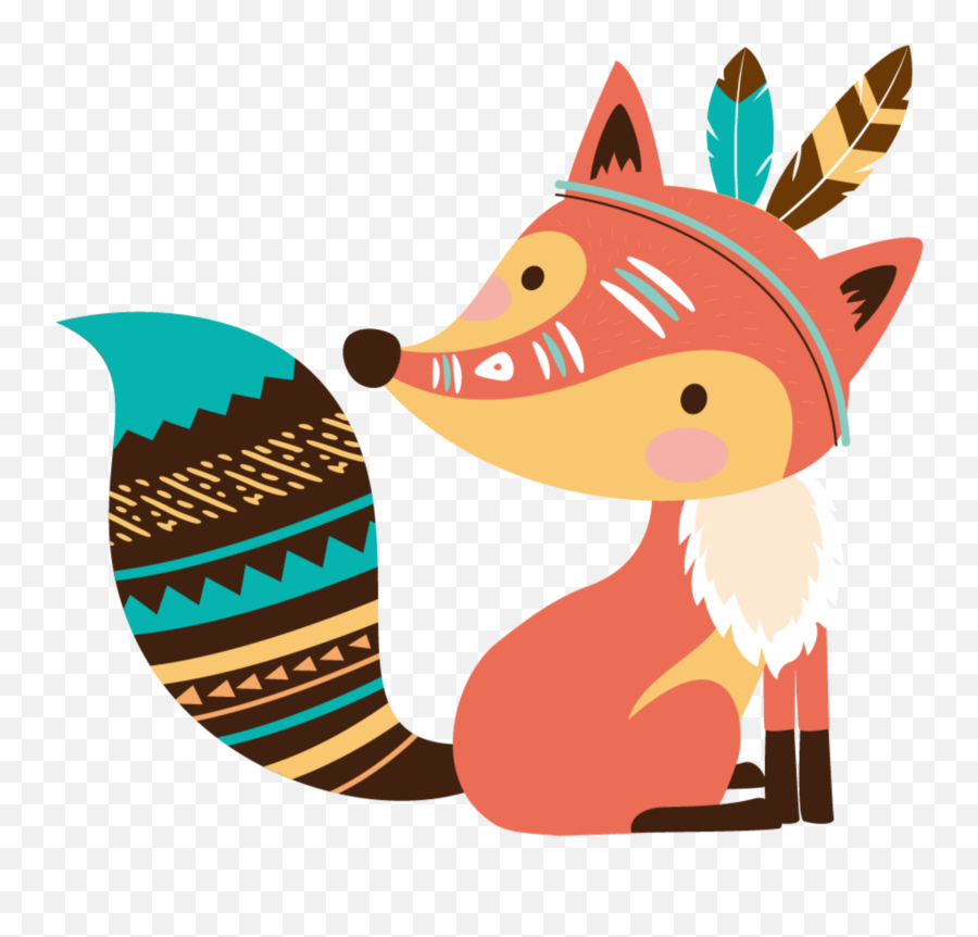 Download Announcement Minority Fox Vector Birth Baby Cartoon - Cute Fox Vector Png,Announcement Png