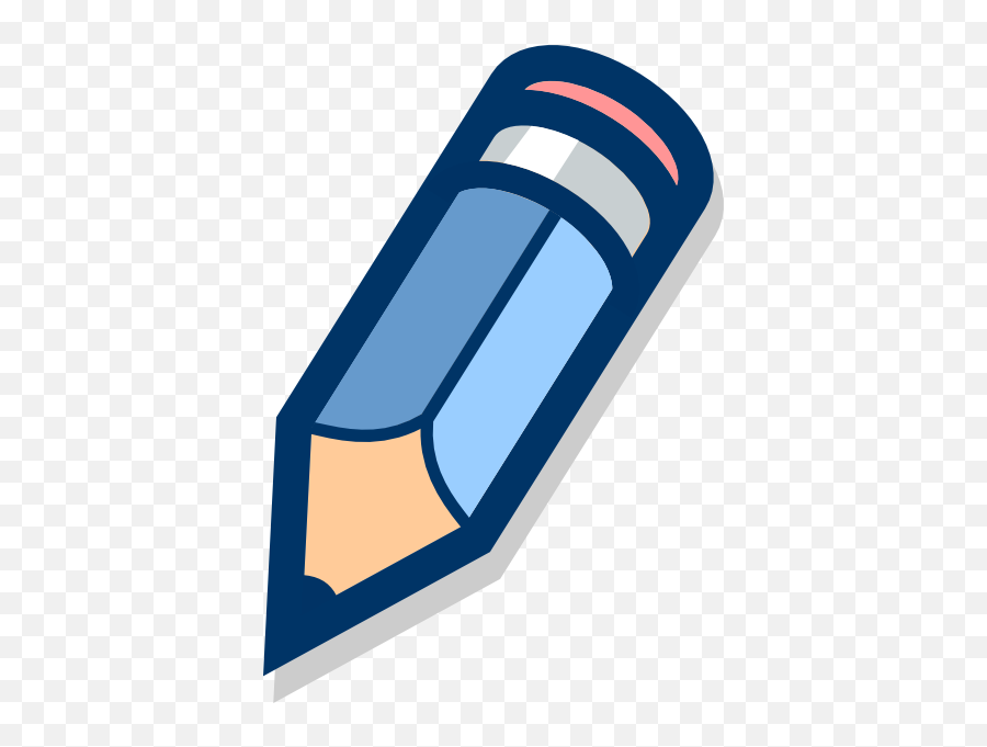 Blue Pencil Clip Art - Logo With Blue Pencil Png,Pencil Logo