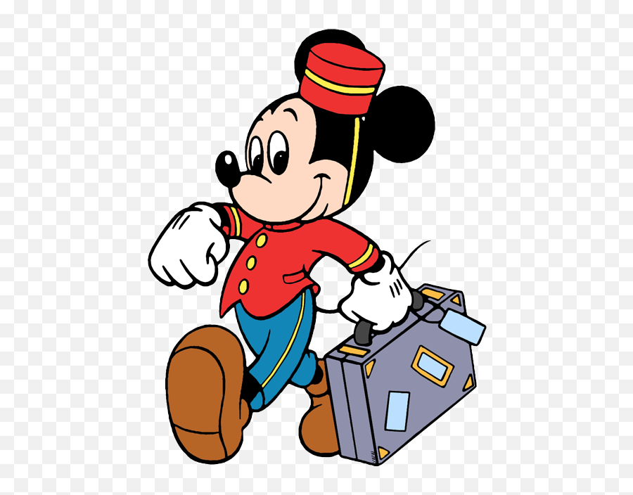 Mickey Mouse Clubhouse - Clipart Mickey Mouse Transparent Mickey Mouse With Luggage Clipart Png,Mickey Mouse Clubhouse Png