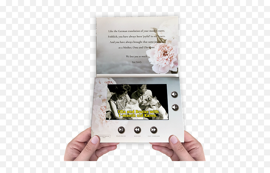 Features Pocketbook Memory - Peony Png,Open Hands Png