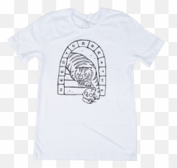 Roaring Lion White T - Shirt Arch Png,White Tee Png