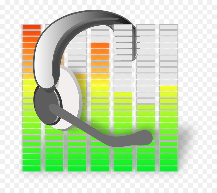 Audio Equalizer Headset - Free Vector Graphic On Pixabay Headset Clip Art Png,Equalizer Png
