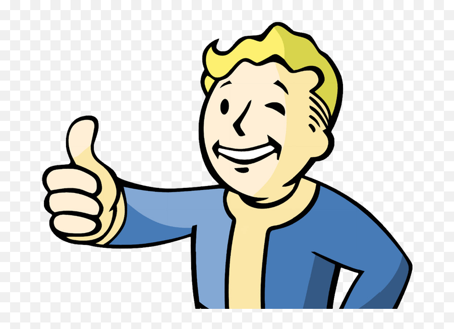 Download Clipart Cloud Atomic Bomb - Fallout 4 Guy Thumbs Up Fallout 4 Png,Thumbs Up Png