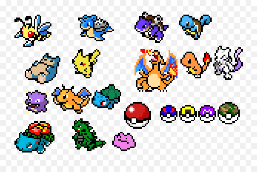 Download Pokemon Gif Png Image With No Background Gen 1 Pokemon Pixel Art Pokemon Gif Png Free Transparent Png Images Pngaaa Com