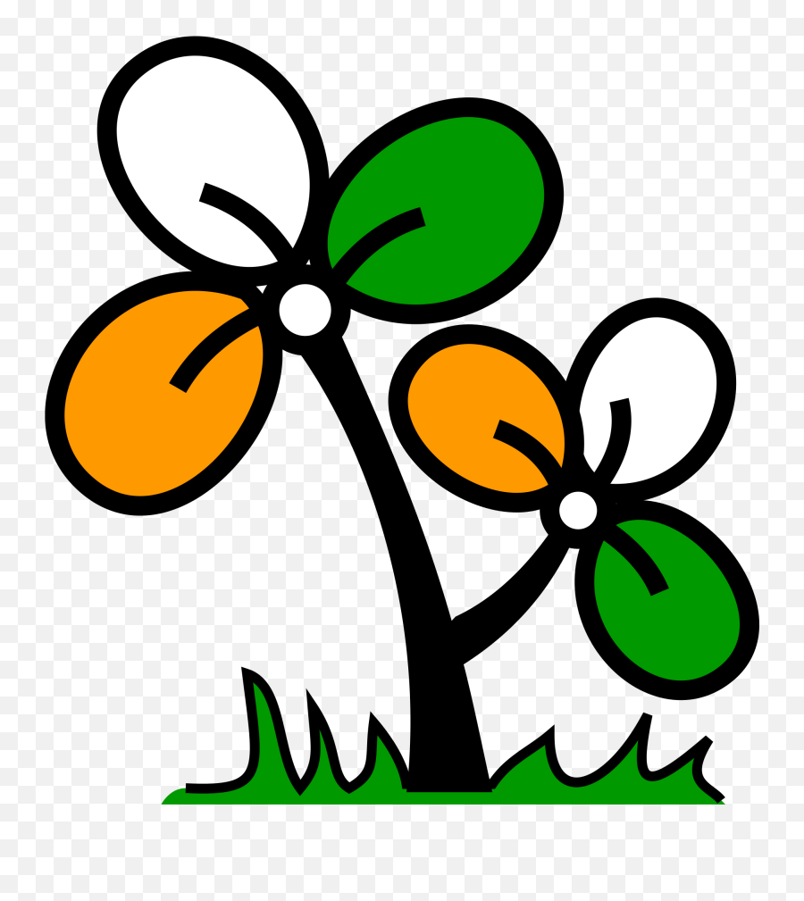 Download Trinamool Congress Logo Png - Flag All India Tmc Logo,Democrat Symbol Png