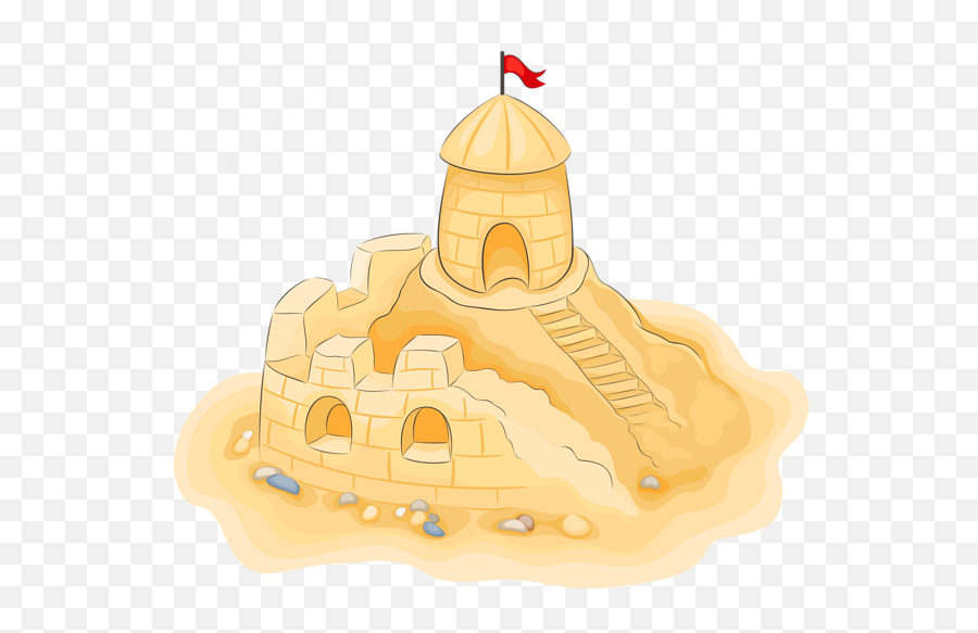 Transparent Sand Castle Png Clipart Picture Jeux Plage - Cartoon Sandcastle Png,Sandcastle Png