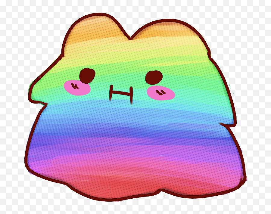 A Rainbow Ditto Request - 50s Diner Png,Ditto Png