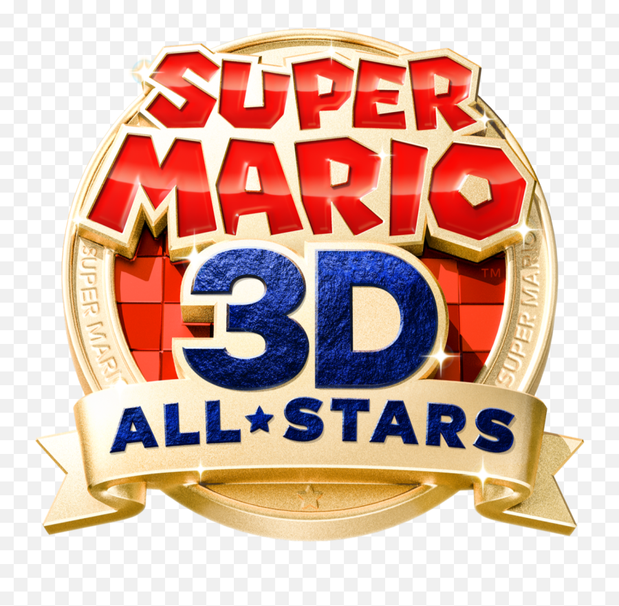 Super 3d All - Super Mario 3d All Stars Logo Png,Super Mario 64 Logo
