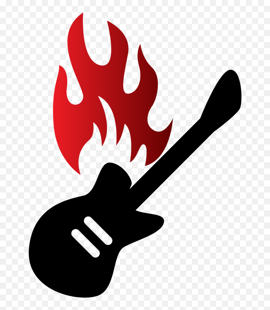 Free Guitar - Language,Red Fire Png